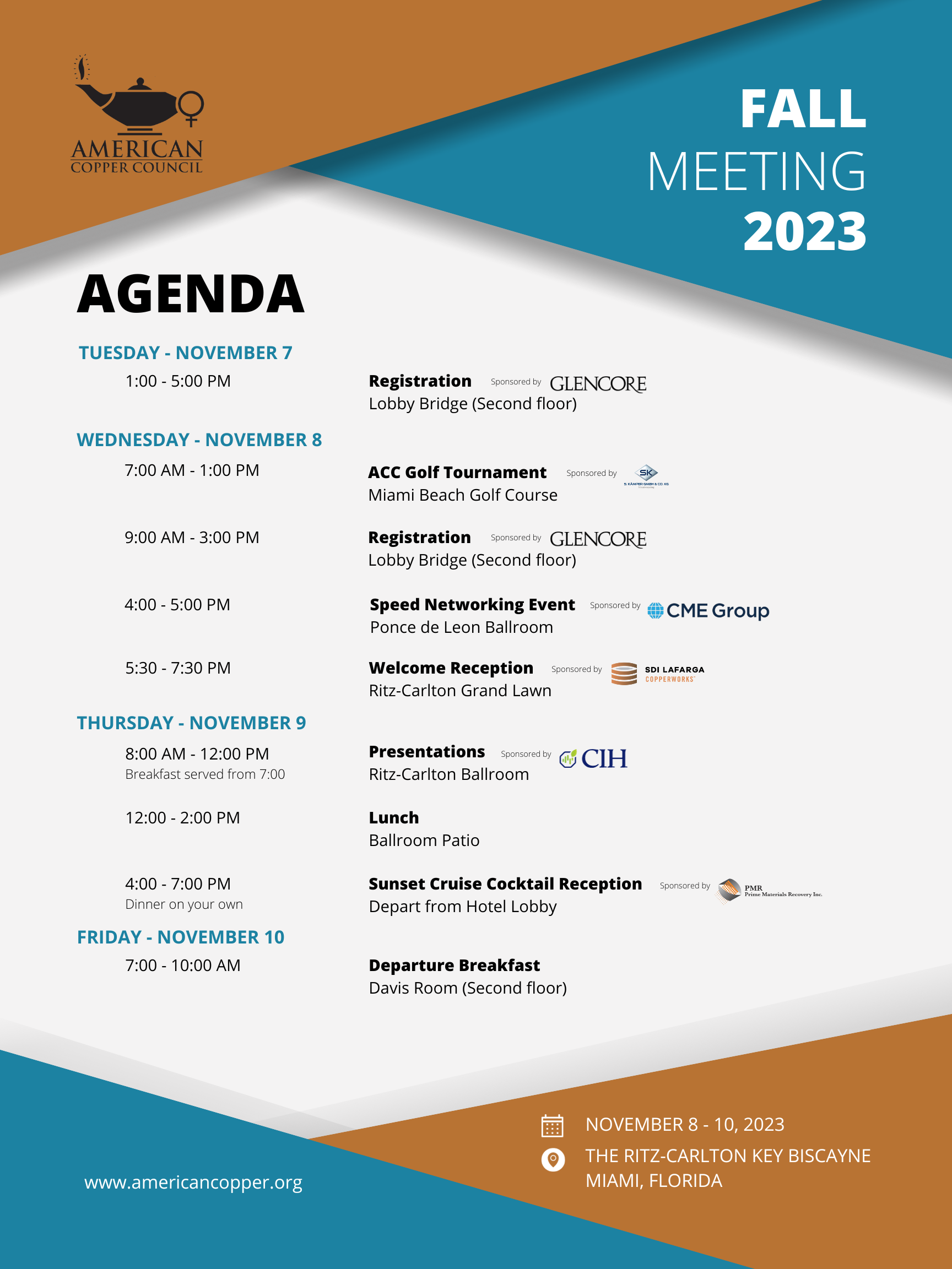 ACC Fall Meeting 2023 Short Agenda