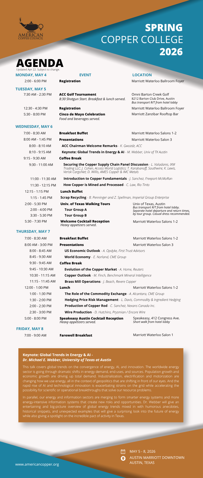 ACC Spring 2026 Meeting Agenda